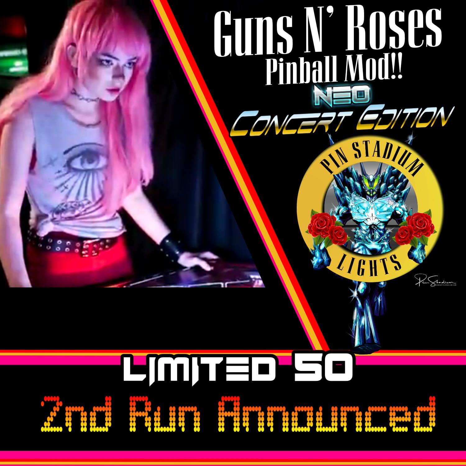 Pin Stadium Guns N' Roses Neo Concert Edition