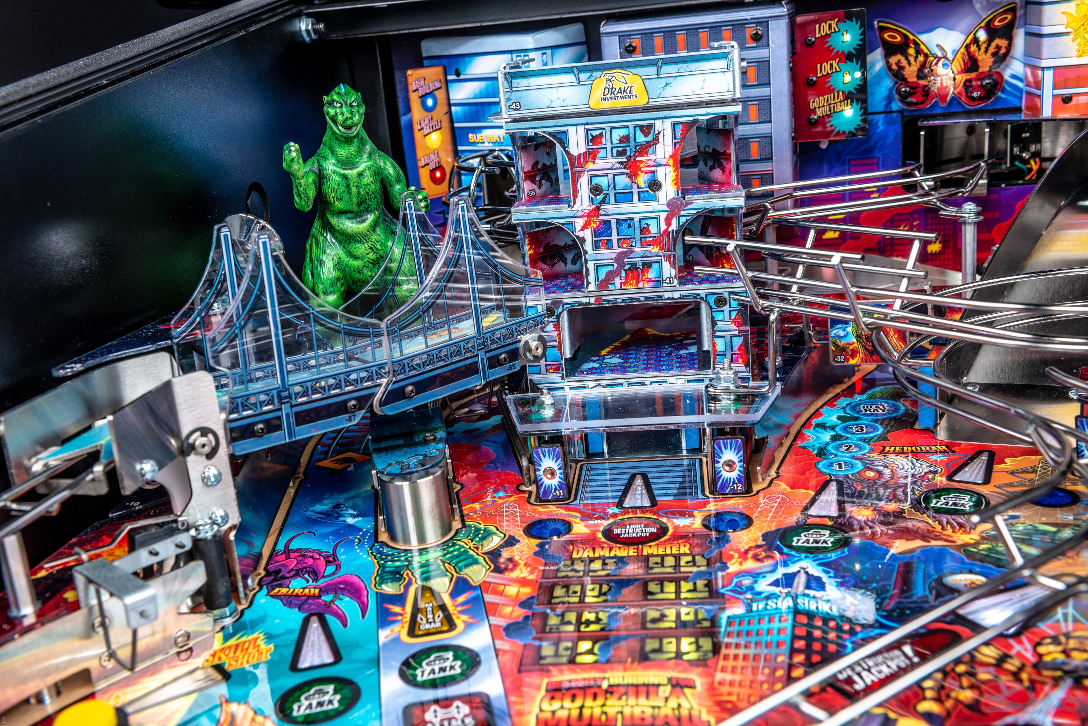 Godzilla Premium Pinball Machine from Stern