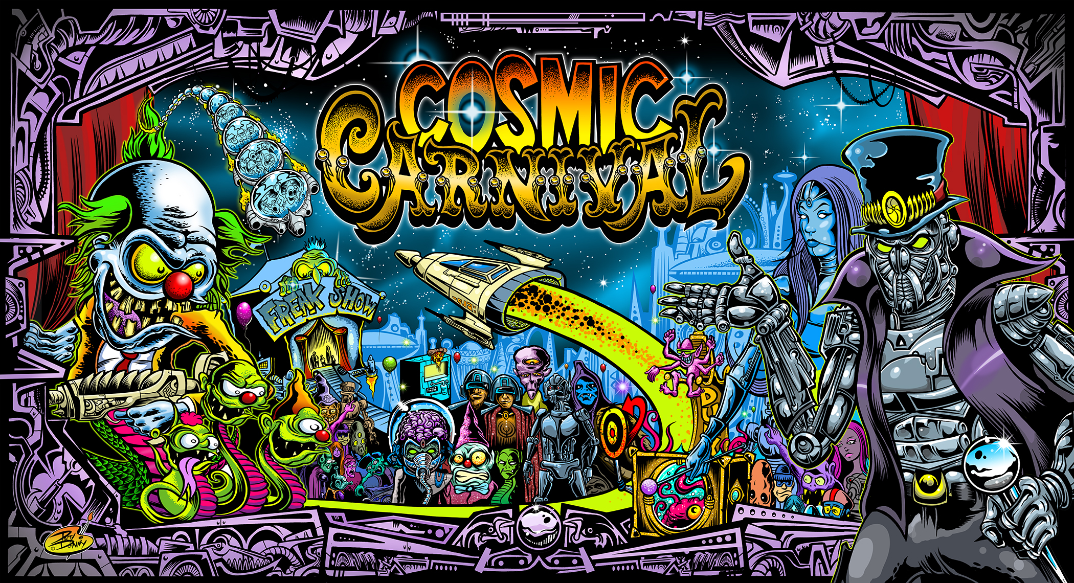 Cosmic Carnival Pinball Machine - Game Room Planet