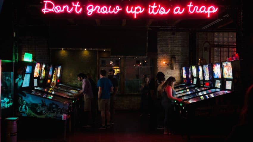 Pinball don't grow up